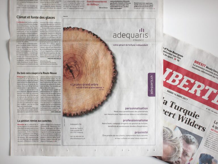 Adequaris Finance annonce dans la liberté