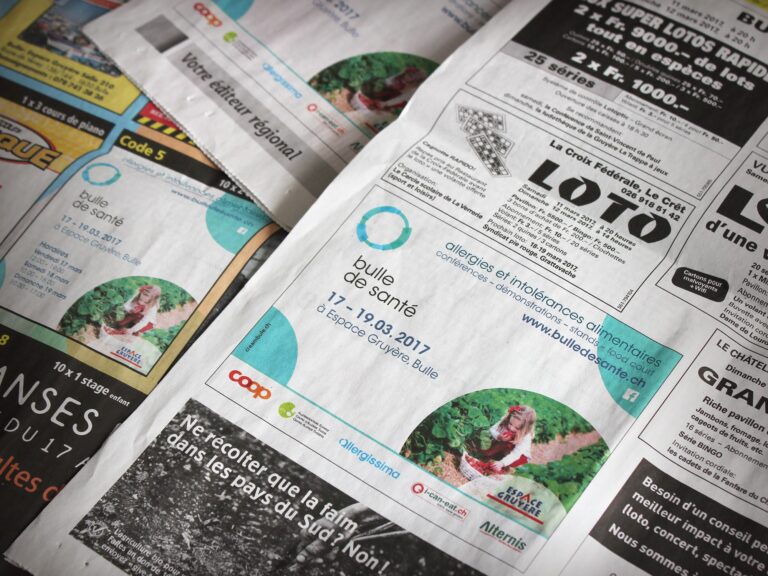 Évènement «Bulle de santé» pour espace gruyère annonce presse