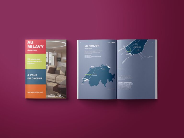 Brochure pour un complexe immobilier de Gerama SA.