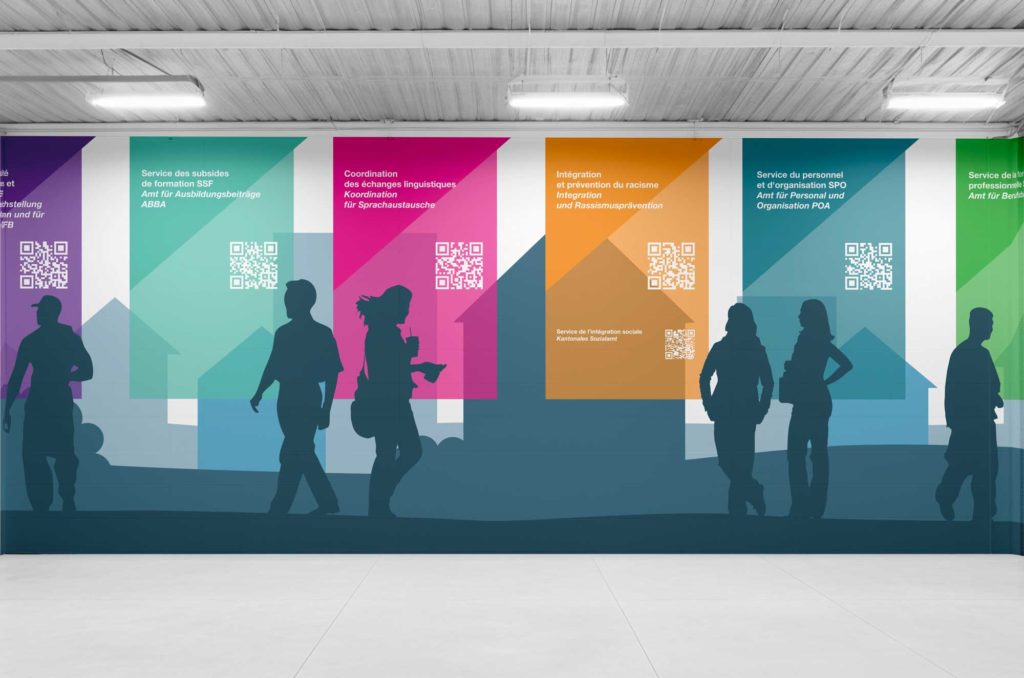Stand de l'État de Fribourg à START! 2025 - fresque