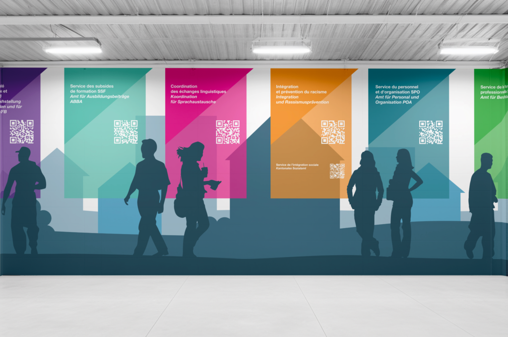 Stand de l'État de Fribourg à START! 2025 - fresque